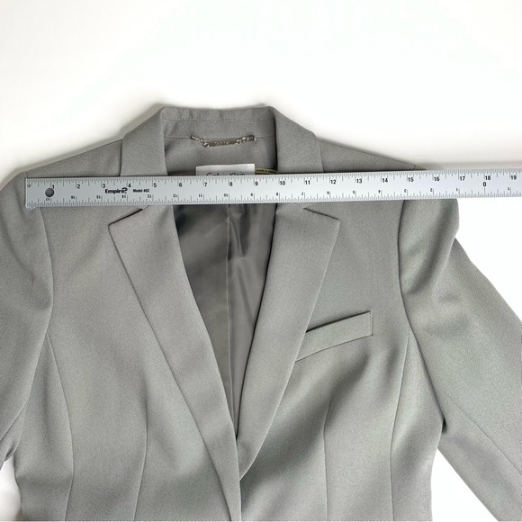NWT Calvin Klein, gray suit blazer, size 6 - Picture 13 of 15